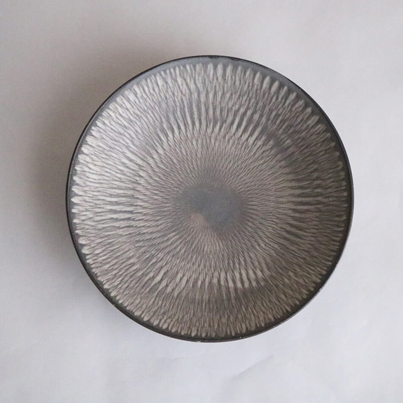 小石原焼 深皿 中皿 6寸皿 飛び鉋 18cm 森山實山窯 陶器 食器 器 5枚目の画像