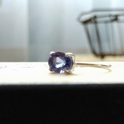 SV925 宝石質カラーチェンジフローライトのリング 2枚目の画像