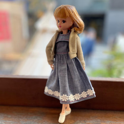 LB2402リカちゃん ブライス カゴバッグ カゴショルダーバッグ ベージュ