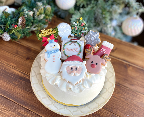 【予約販売】《8枚入り》クリスマス☆アイシングクッキー(12/16頃より順次発送） 3枚目の画像