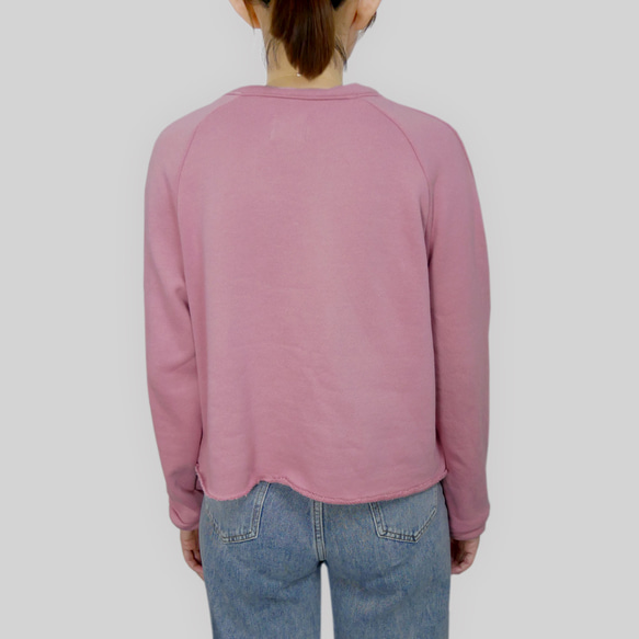 深粉色繡珠毛圈棉 T-Shirt 第4張的照片