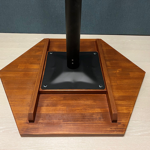 送料無料】 6角 テーブル カフェ風スタンドテーブル 80cm パイン  