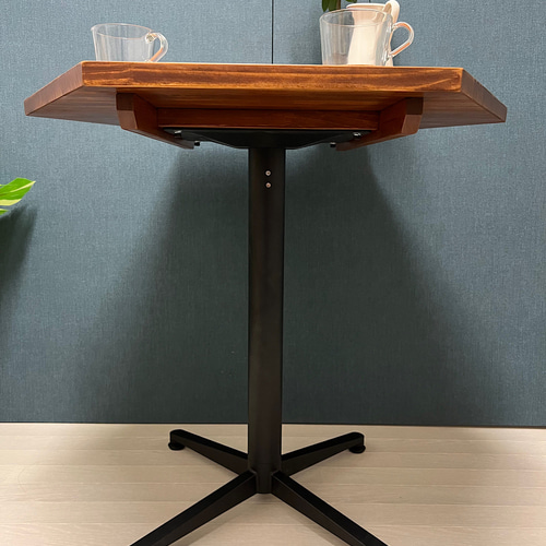 送料無料】 6角 テーブル カフェ風スタンドテーブル 80cm パイン  