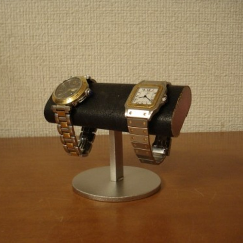 2本掛けブラック楕円パイプ腕時計スタンド クリスマス Xmas 2本掛けブラック楕円パイプ腕時計スタンド ak-design