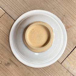 小石原焼 平鉢皿 白 飛び鉋 圭秀窯 陶器 食器 深皿 4枚目の画像