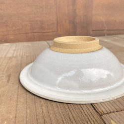 小石原焼 平鉢皿 白 飛び鉋 圭秀窯 陶器 食器 深皿 5枚目の画像