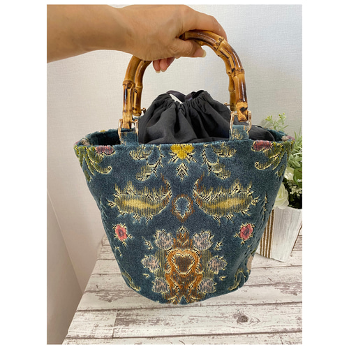 金華山織 バンブーハンドルバッグ バケツバッグ sui＊910 通販