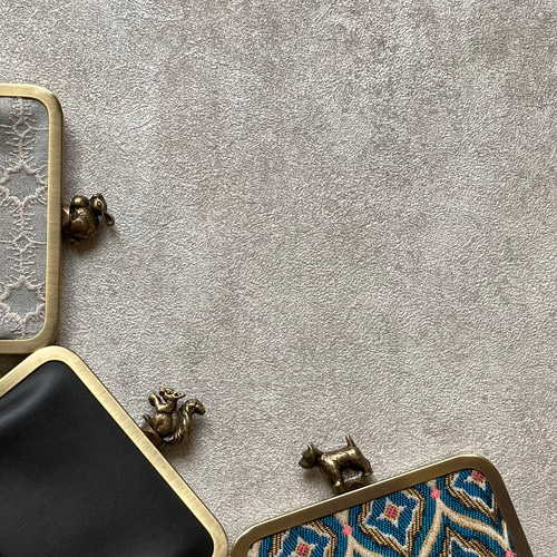 ミナペルホネン タンバリン がま口ポーチ ｜ピアス・指輪収納に