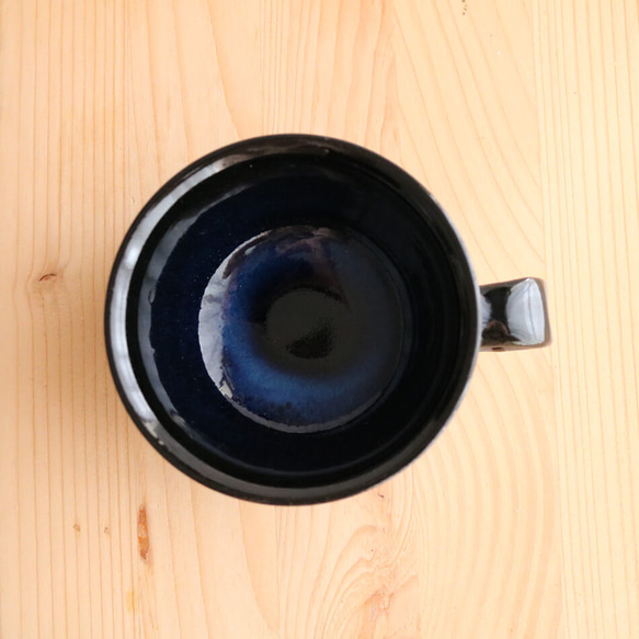 小石原焼 鉄釉掛分 ティーカップ コーヒーカップ 秀山窯 陶器 器 shuzan-010 4枚目の画像
