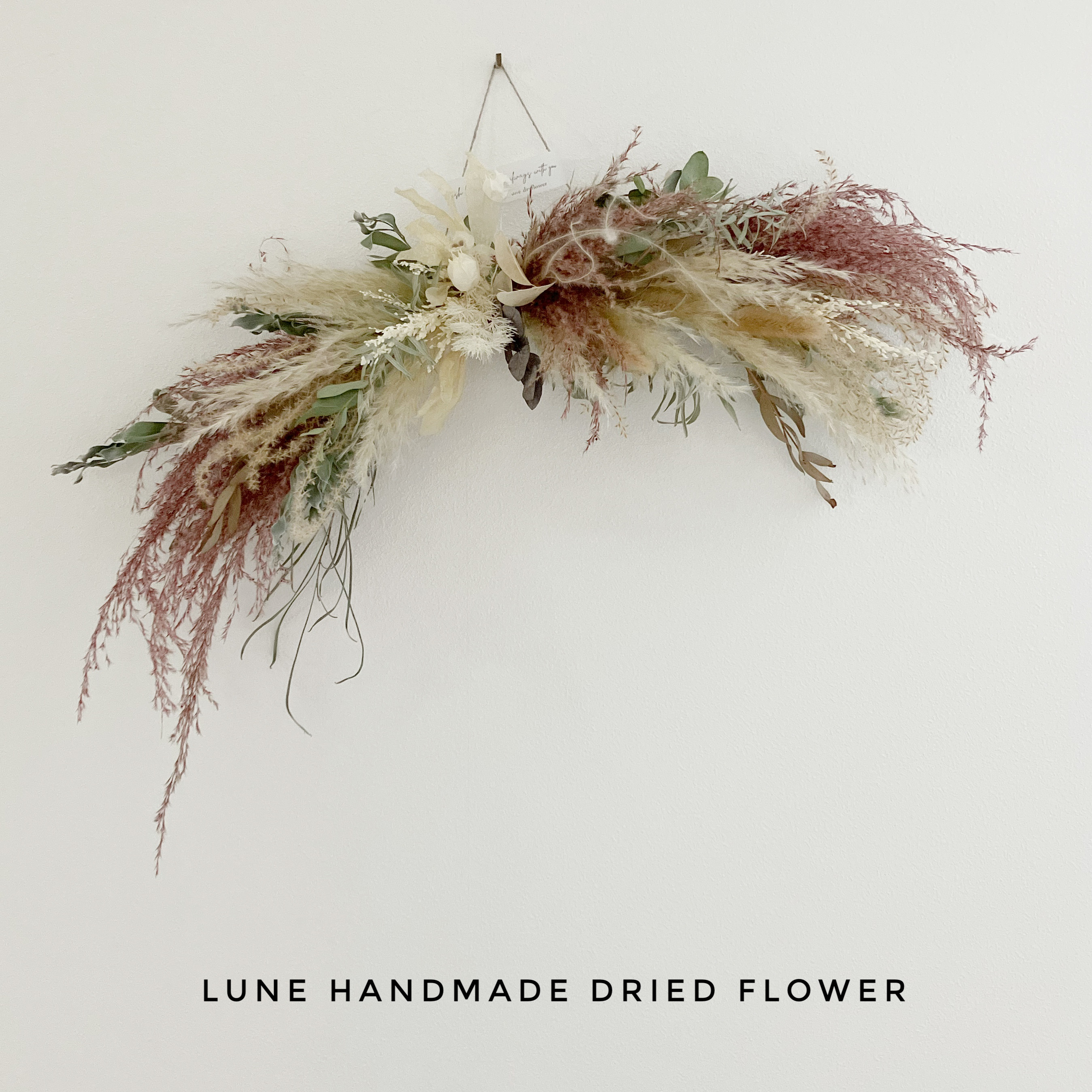 ドライフラワースワッグ 横長スワッグ スワッグ lune 通販