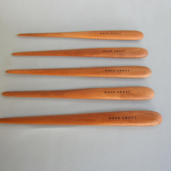 木のペーパーナイフ　（国産材ミズメザクラ ）【送料無料】 6枚目の画像