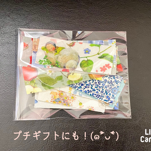 リバティ&acufactum 布シール＊幅30mmランダム組み合わせ10枚セット