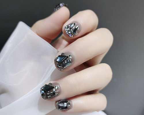 2022.11新作♥即日発送】韓国ファッション 大粒ストーン クリア  