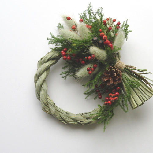 2wayお正月リース＊野ばらの実＊受注制作＊ご予約お受け致します