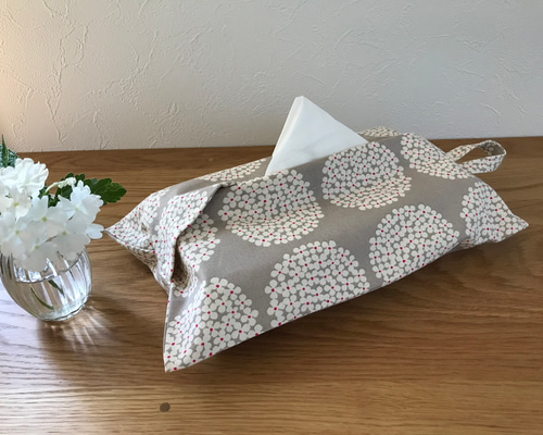 ハンドメイド✁︎✁︎ ボックスティッシュカバー 北欧柄タンポポ