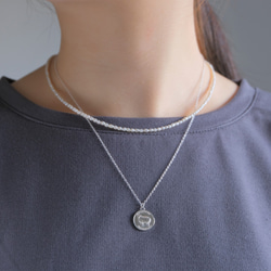 羊コインネックレス２本セットEigðu góðan dag necklace　silver　パールネックレス　シルバー 7枚目の画像