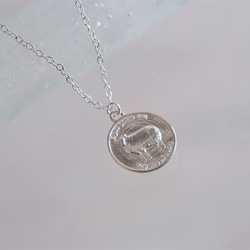 羊コインネックレス２本セットEigðu góðan dag necklace　silver　パールネックレス　シルバー 13枚目の画像