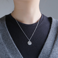 羊コインネックレス２本セットEigðu góðan dag necklace　silver　パールネックレス　シルバー 15枚目の画像