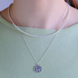 羊コインネックレス２本セットEigðu góðan dag necklace　silver　パールネックレス　シルバー 6枚目の画像