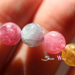 SALE■天然石✿良質キャンディカラートルマリン約6.9～7.2mm前後ブレスレット✧ドロップキャンディ 4枚目の画像