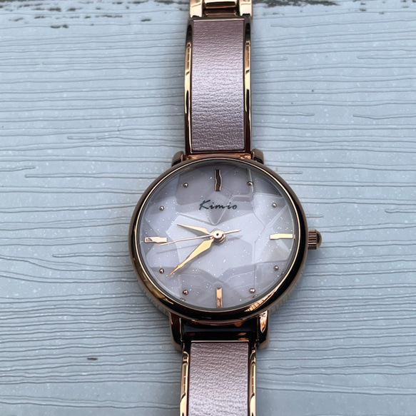 早い者勝ち！ ブレスレット風腕時計（６３００）ピンク 2枚目の画像