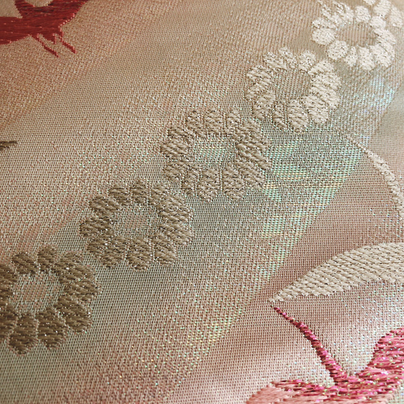 絹の帯からスマホショルダー　飛鶴文様　帯リメイク231 17枚目の画像