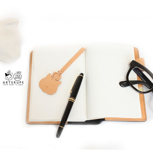 黒革の猫手帖 B6サイズ 本革シュリンクレザー使用 ノートカバー 手帳