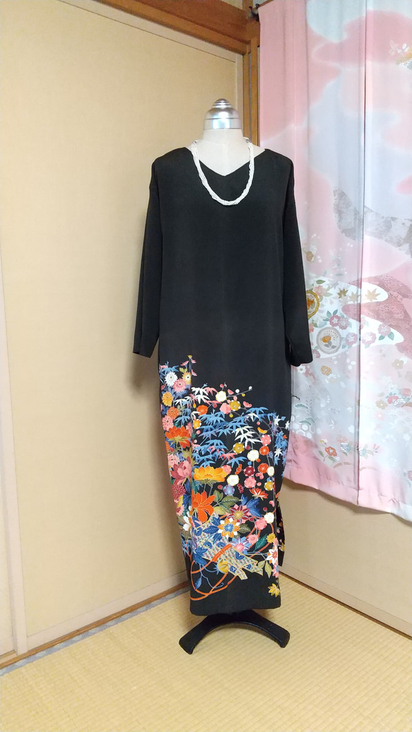 3127 着物　留袖　リメイク　ドレス　ワンピース 3127 着物 留袖 リメイク ドレス ワンピース