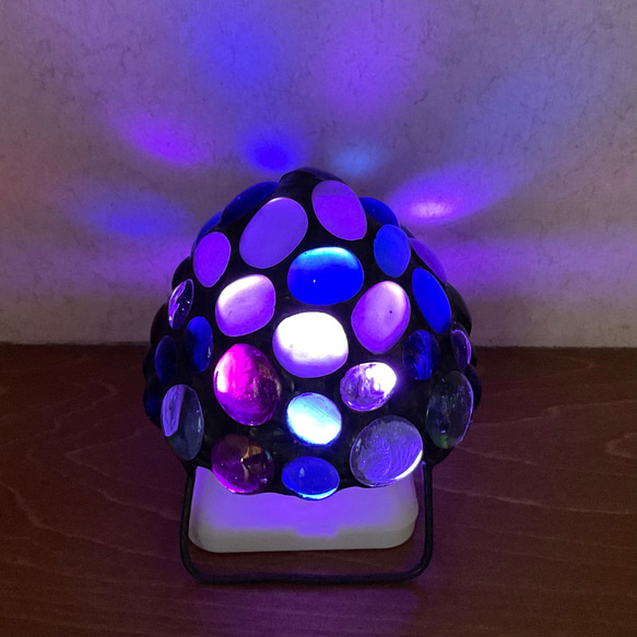 色が変わる！きのこのイルミネーションランプC 電池式　LED リモコン付き　ステンドグラス　ガラス 13枚目の画像