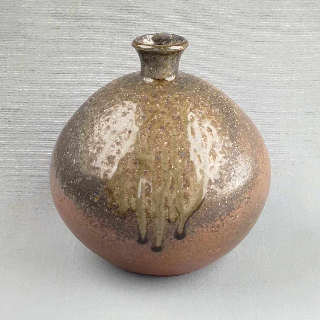 花入れ　焼締め　薪窯　【商品番号：00002】