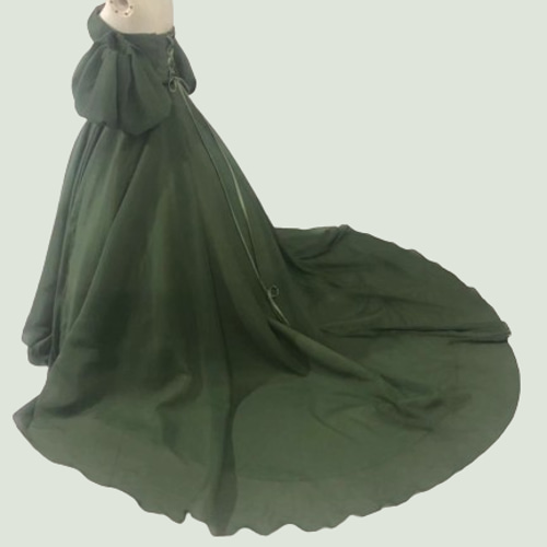 カラードレス カーキマリアージュ ベアトップ トレーン 結婚式 ドレス  