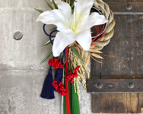 260.お正月飾り　カサブランカ　しめ縄　しめ縄飾り 260.お正月飾りカサブランカしめ縄しめ縄飾り