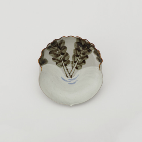 受注生産】京焼・清水焼 龍豊窯 石田滋圭 錆絵蕪皿 中皿 龍豊窯 通販