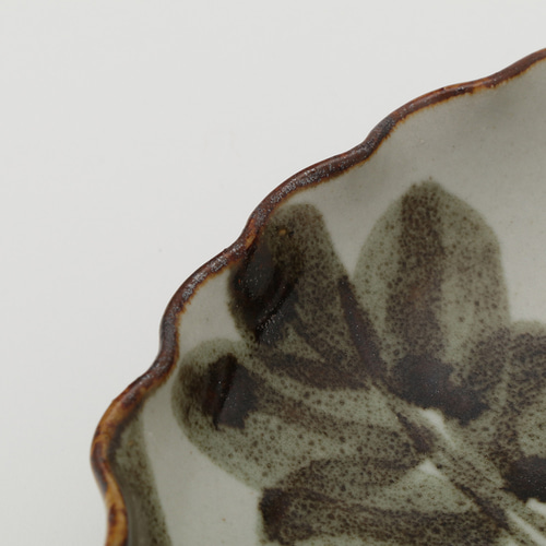 受注生産】京焼・清水焼 龍豊窯 石田滋圭 錆絵蕪皿 中皿 龍豊窯 通販