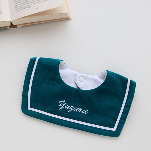 Brah. スタイ クリーム色 選べる13色 コーデュロイ セーラースタイ⚓お名前 刺繍 スタイ