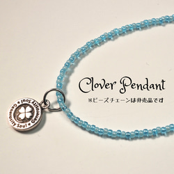 偶然見つけた、四つ葉のクローバー、摘んでみませんか？【clover mini medal （pendant top）】 1枚目の画像