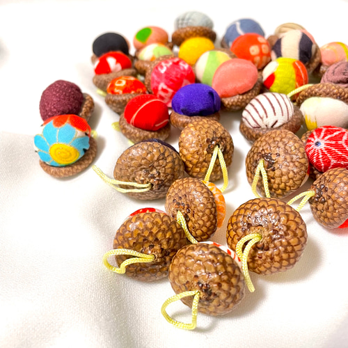 森のどんぐり＊和の彩りチャーム5個 チャーム totori 通販 14965444