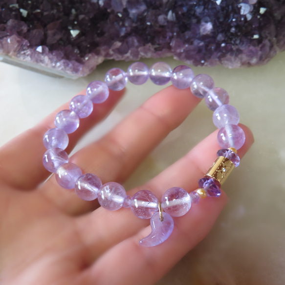 アメジストの勾玉ジュエルブレスレット ブレスレット