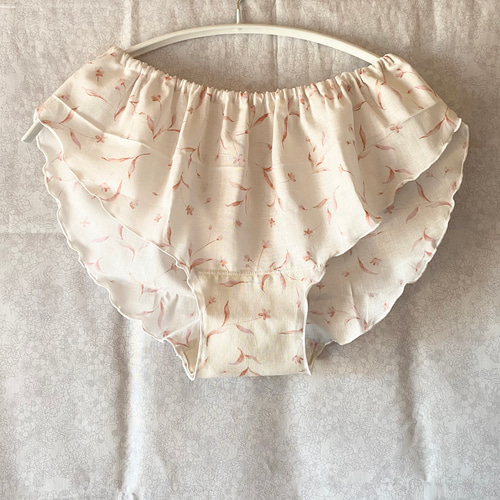 ゆるブラ&ふんどしパンツ 上下セット セットアップインナー 白