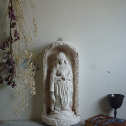 マリア像 アンティーク風 置物 聖母像 マリア様 石膏像 カトリック クリスマス 聖夜 7枚目の画像