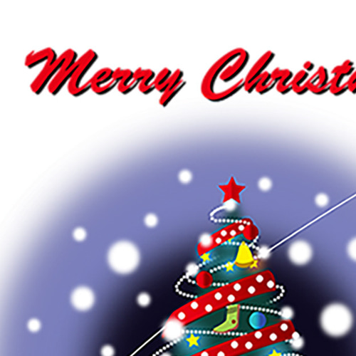 ポスターA4/クリスマスツリー/オリジナルイラスト イラスト art