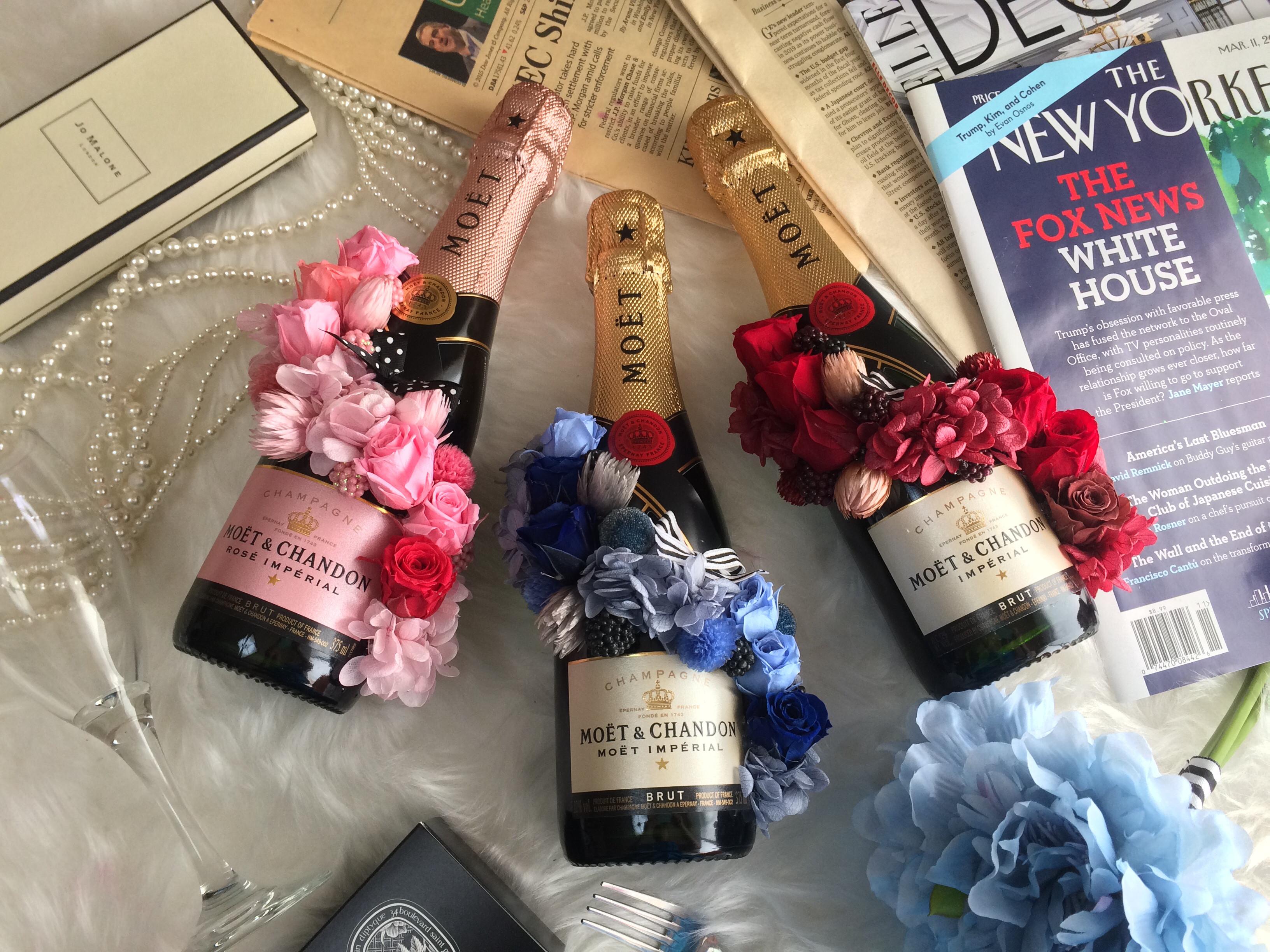 花のシャンパンフラワーシャンパン モエハーフお好きな色、イメージでお作りします結婚祝い お祝い 記念日