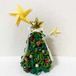 送料無料】 クリスマスツリー 雪だるま 敷物付き 羊毛フェルト 置物