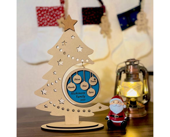 家族構成選べます！】 オーナメントボール型 Familyオーナメント