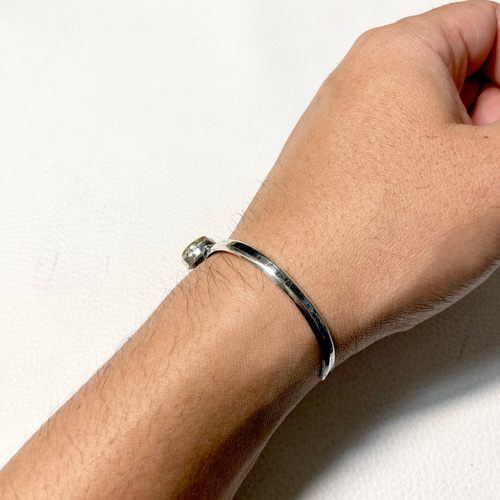 ロイストン ターコイズ トルコ石 シルバーバングル ブレスレット