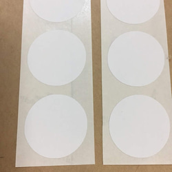 《ホワイトラベルシール》正円形型/4cm/45枚/送料無料 3枚目の画像