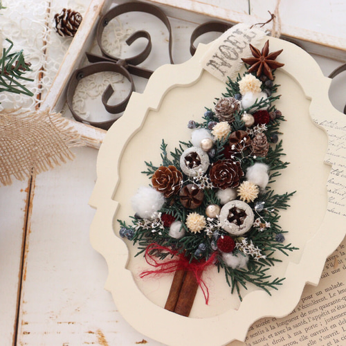 特集掲載》《受注生産》クリスマスツリープレートアレンジ