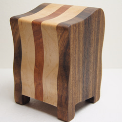 バンドソーボックス＆フォトカードスタンド　木材（モンキーポッド、メープル、花梨） 7枚目の画像