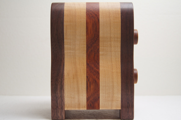 バンドソーボックス＆フォトカードスタンド　木材（ウォールナット、メープル、花梨） 5枚目の画像