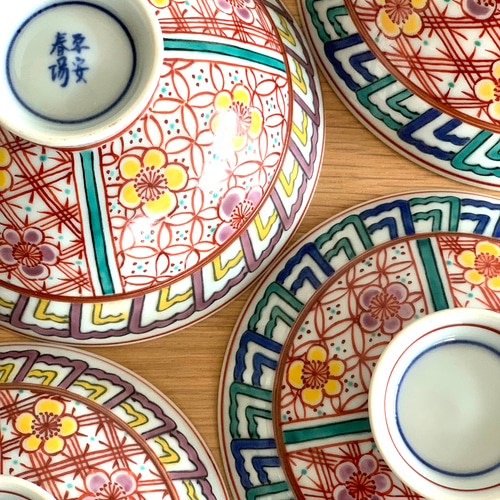 京都 清水焼 茶碗（京都清水焼 陶あん 銀彩色絵付けご飯茶碗）